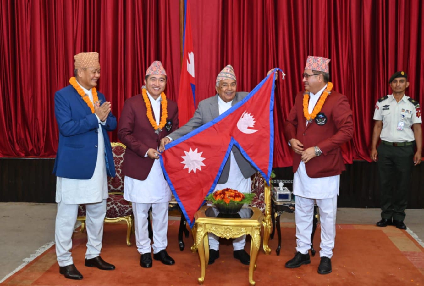 President Poudel wished success to the athletes