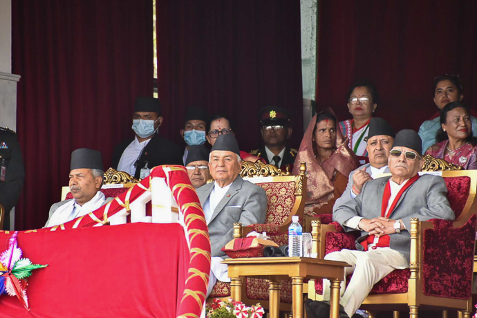 President Paudel attends Ghodejatra celebrations