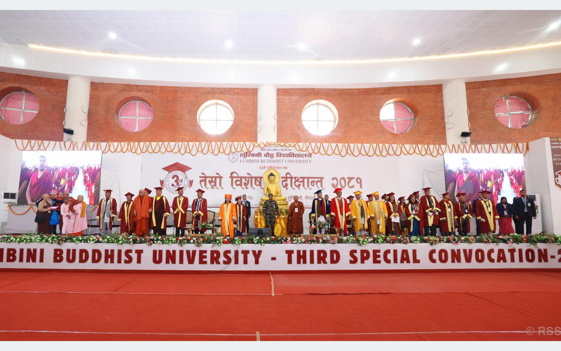 289 students of Lumbini Buddhist University graduated