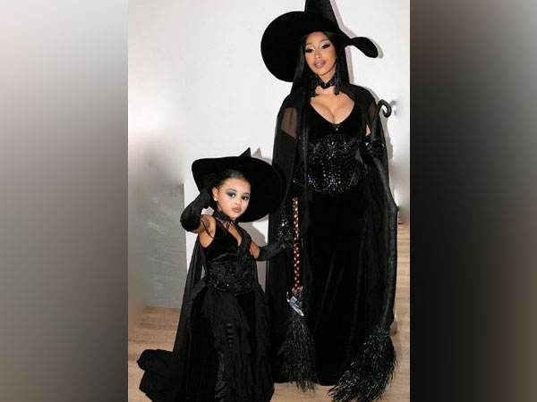 Cardi B, daughter matching costumes on Halloween