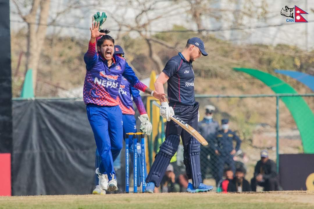 Glimpses of the ongoing ICC Cricket match