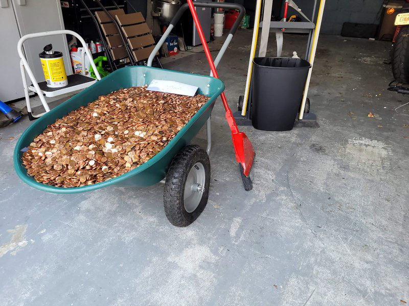 Coin firm pays it forward after Georgia man paid in pennies