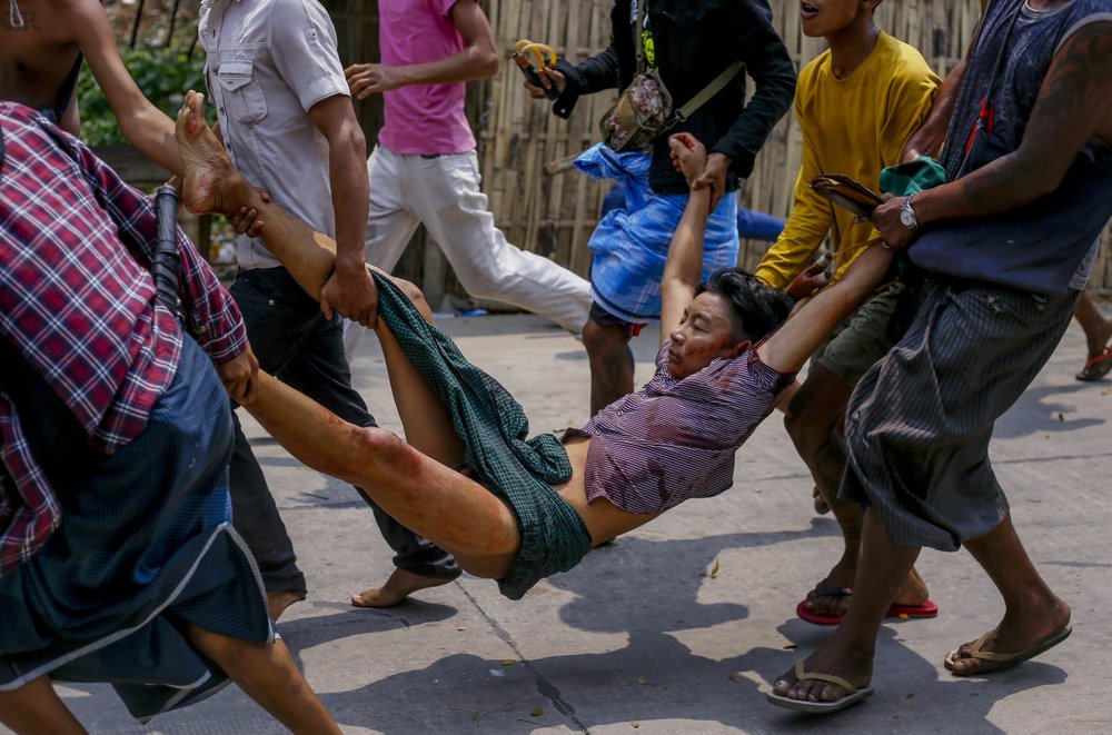 At least 2 people shot dead in Myanmar anti-coup protests