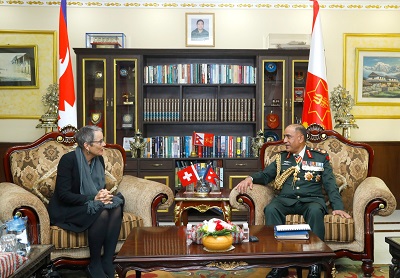 Meeting between Commander-in-Chief and Swiss Ambassador