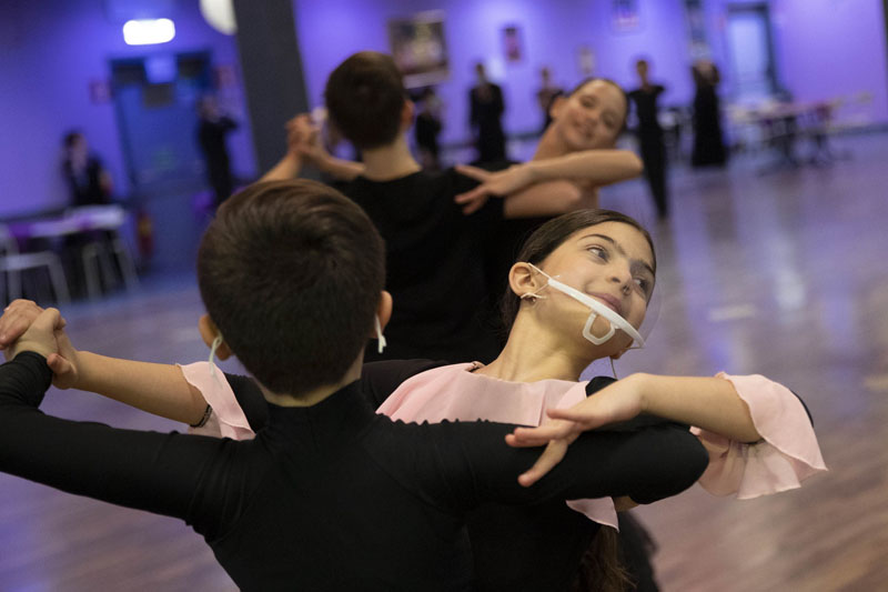 Italy ballroom dancers twirl through lockdown