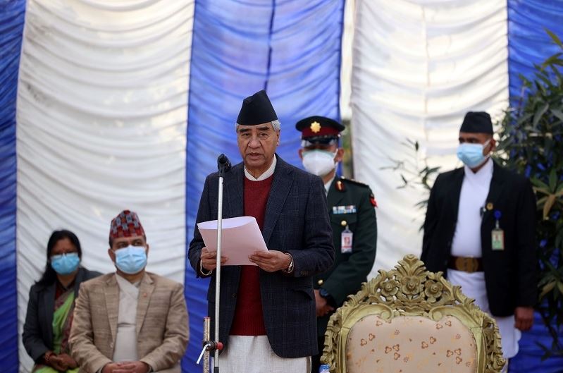 Prime Minister Deuba in Morang