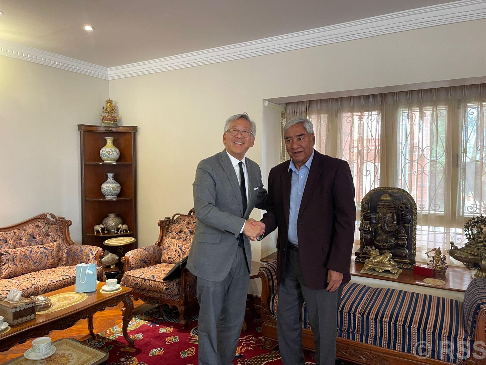 NC President Deuba meets US Assistant Secretary Donald Lu