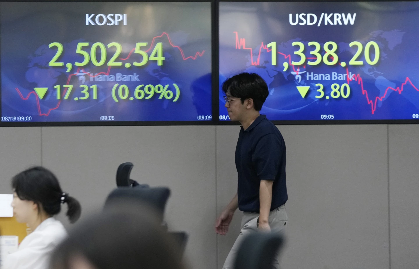 Asian shares mostly decline after Wall Street drop