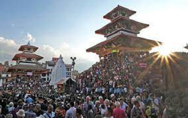 Foreign guests arrive to observe Indra Jatra