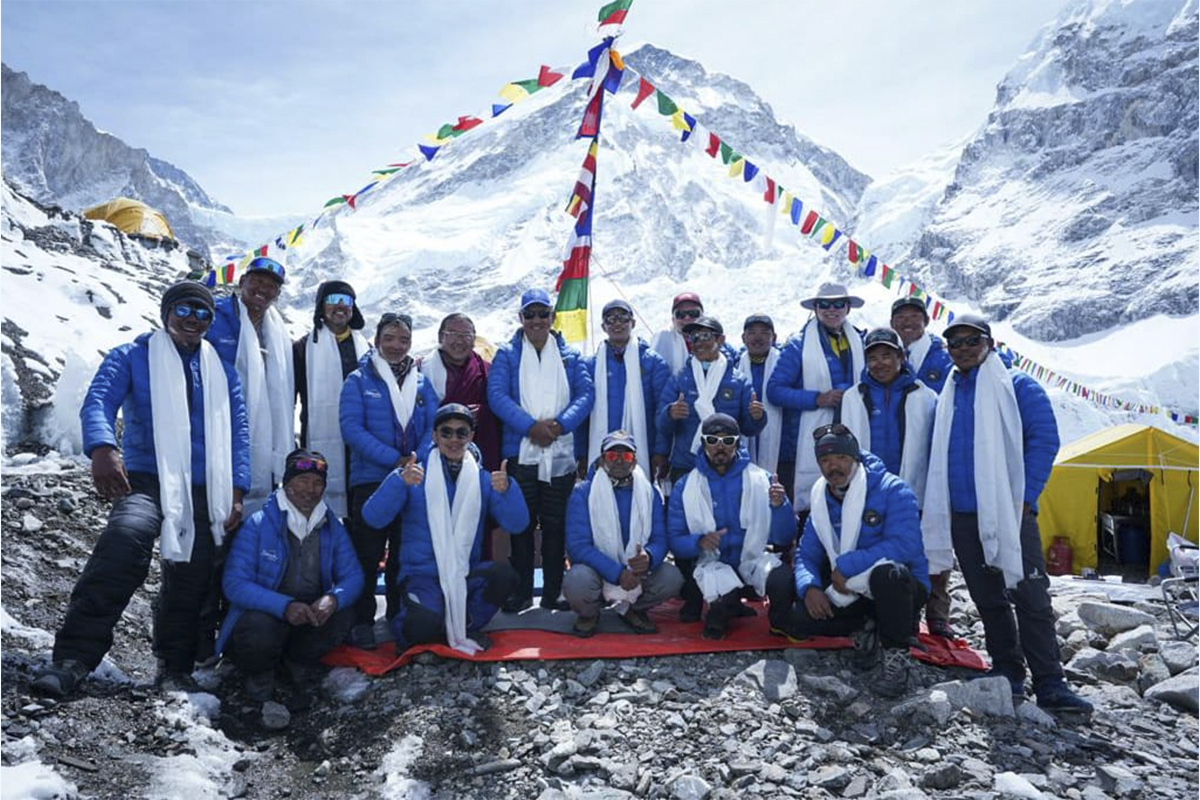 Glimpses  of puja ceremony  from Everest Base Camp