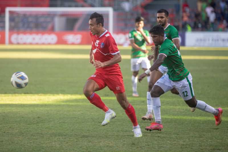 Glimpses of SAFF Championship, Nepal vs Bangladesh