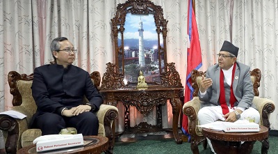 Chinese Ambassador met Speaker Ghimire