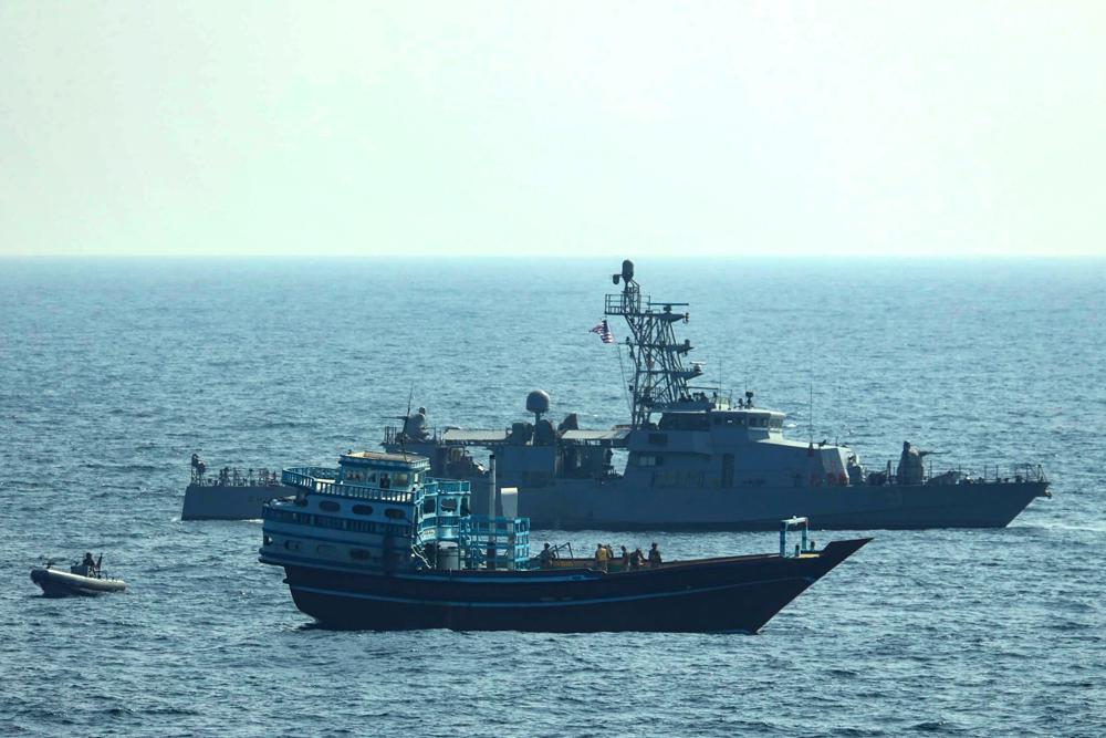 US detains smuggling ship, UK seizes drugs in Mideast waters