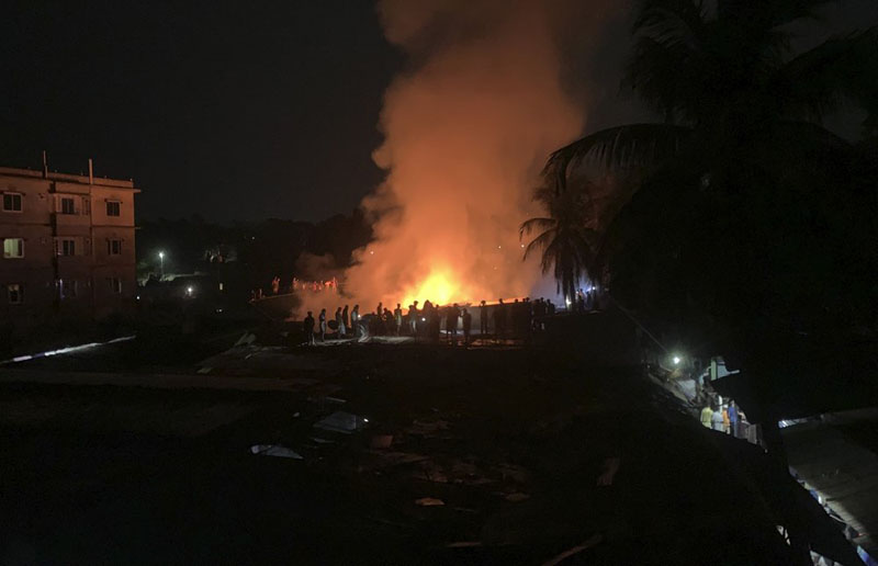 Fire kills 3 in market near Rohingya camp in Bangladesh