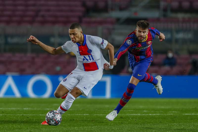 Mbappé’s hat trick gives PSG 4-1 win over Barcelona in CL