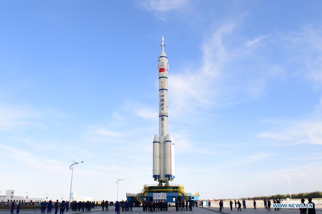 Rocket in place to send 3 crew to Chinese space station