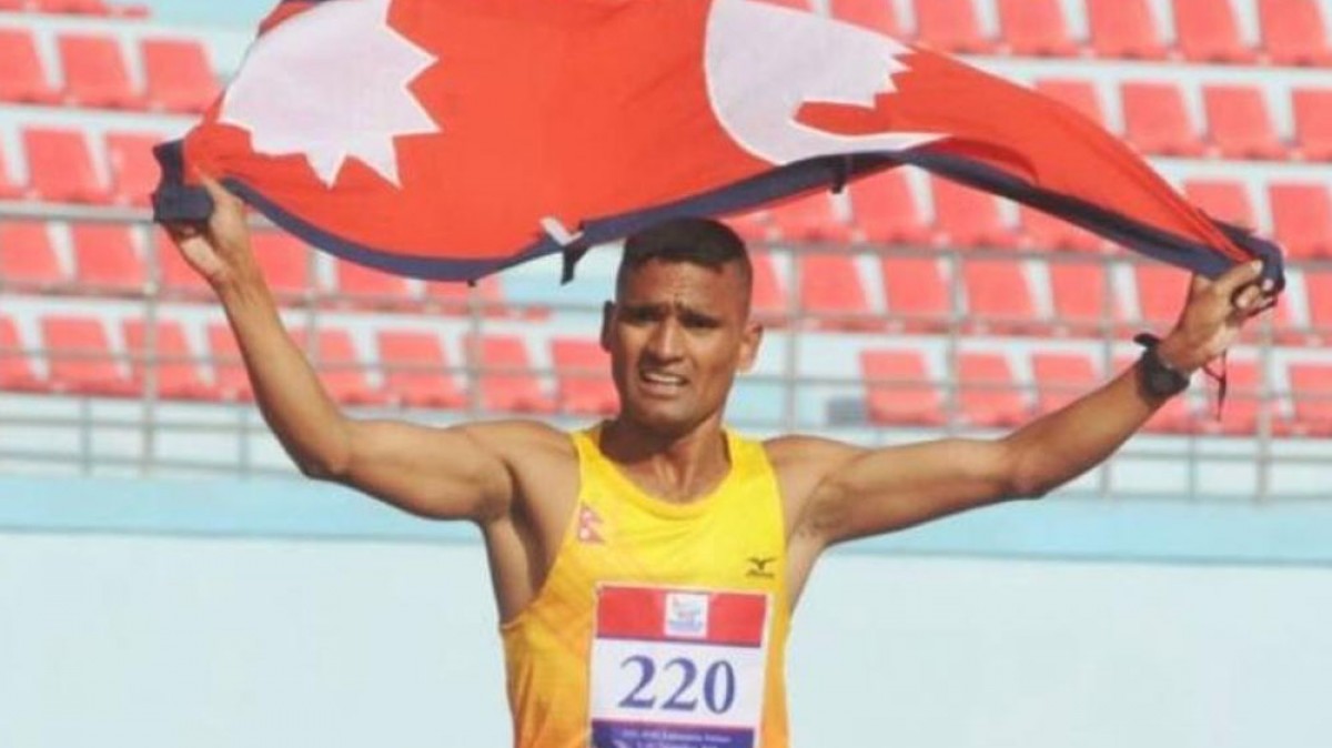 Nepali runner Parki participating in Berlin Marathon