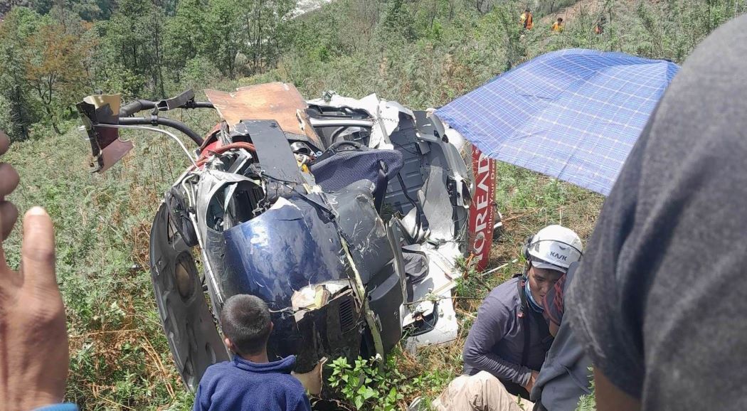 Helicopter crash update: One dead