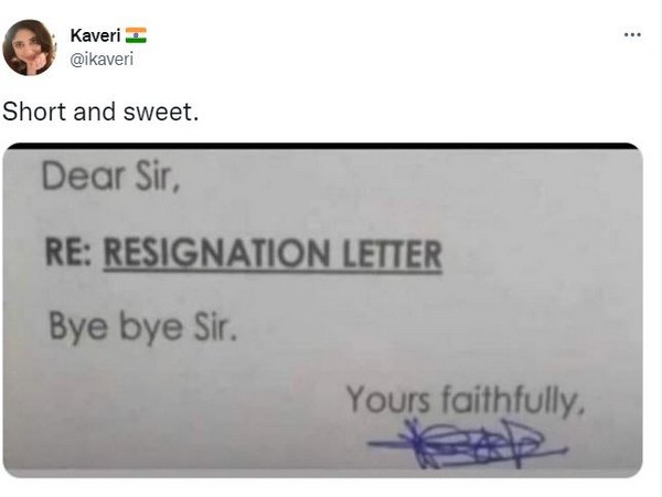 Planning to quit your job? Here’s a three-word resignation letter for inspiration