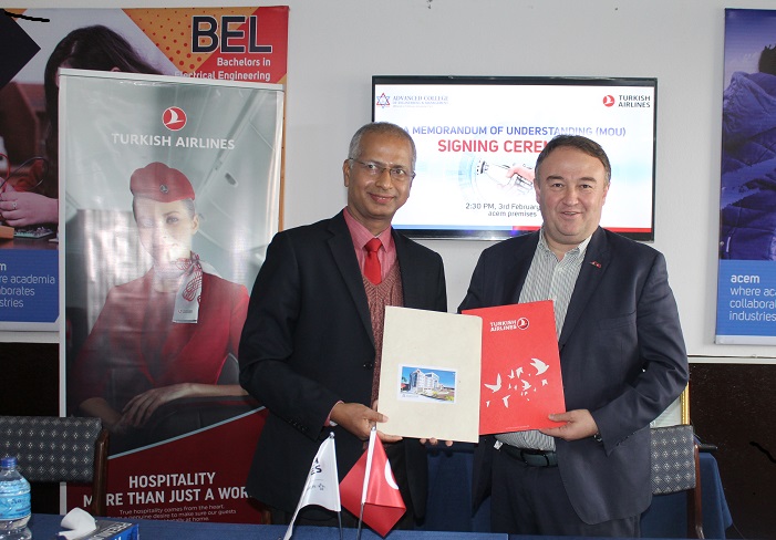 Turkish Airlines Nepal partners with Advanced College of Engineering and Management