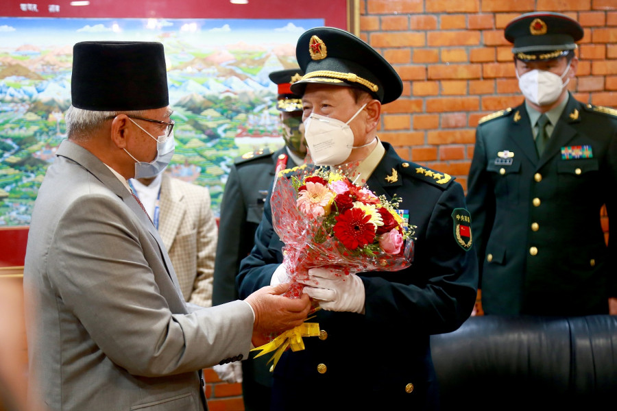 Chinese Defense Minister Wei Fenghe arrives in Nepal