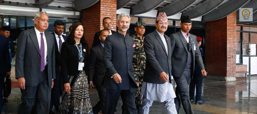 Indian External Affairs Minister Jaishankar arrives