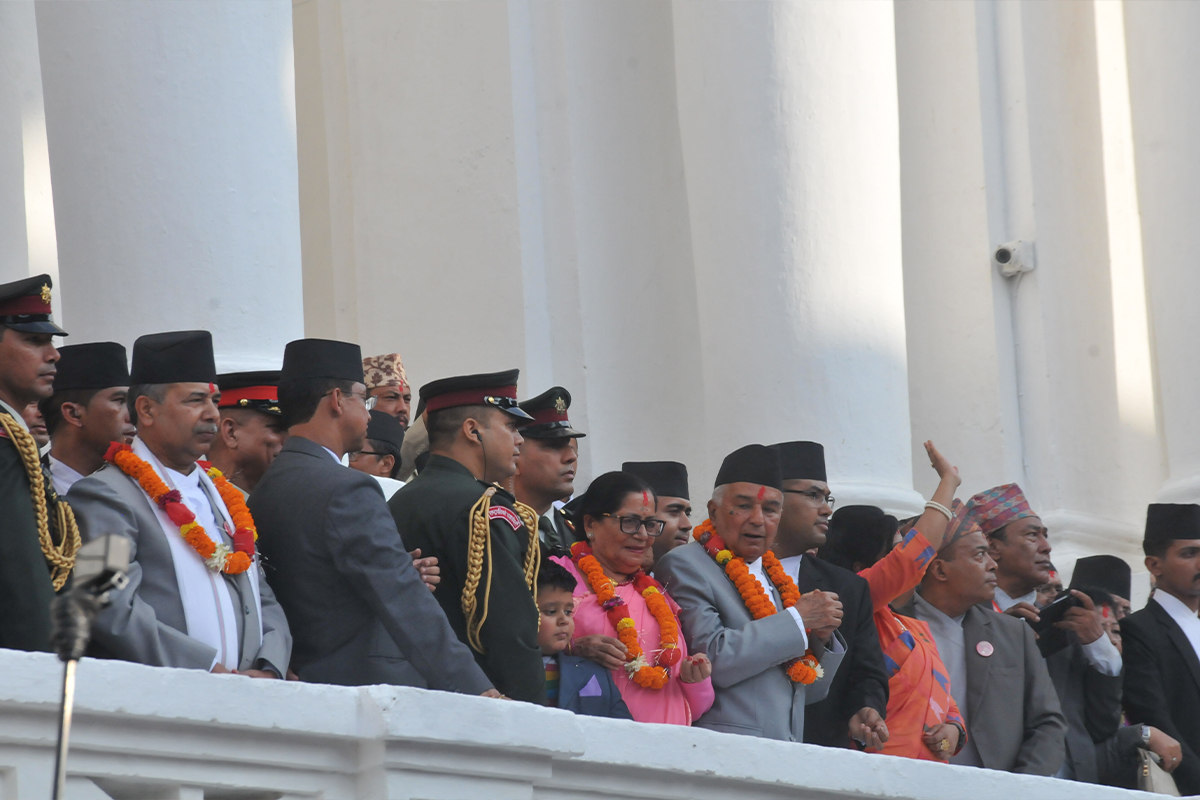 Glimpses of Indra Jatra being celebrated