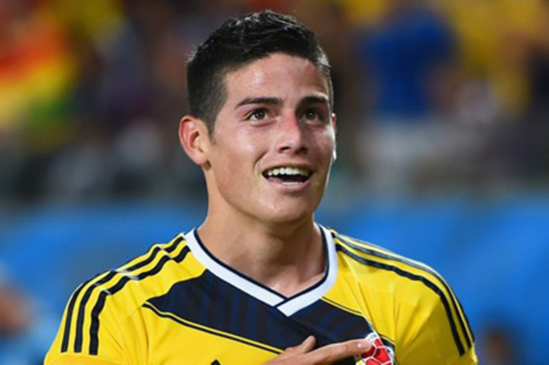 James Rodriguez leads Colombia squad for World Cup qualifiers