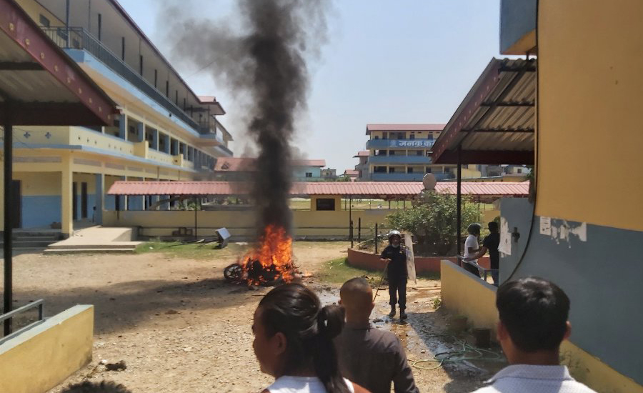 Tensions rise at Janak Secondary School, Gaindakot