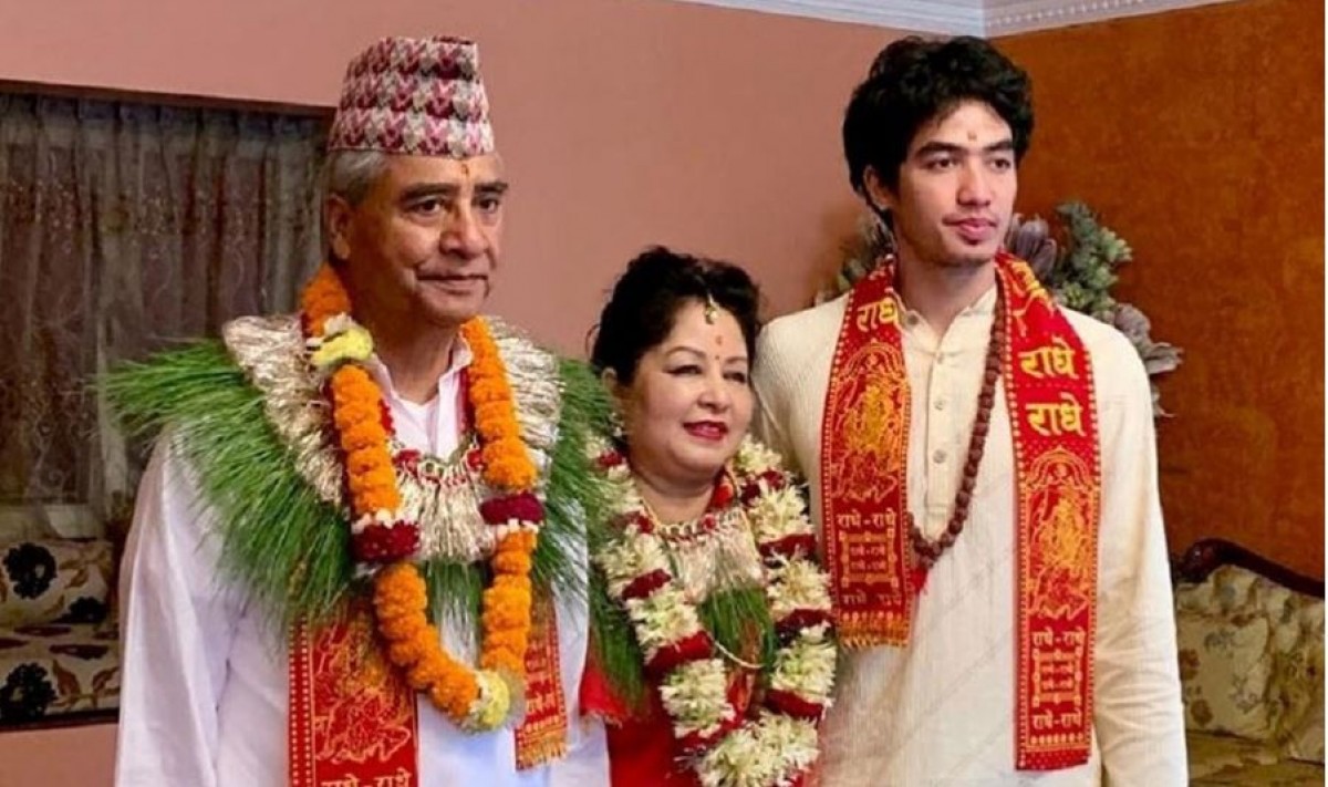 PM Deuba’s son Jaiveer Singh joins Nepali Congress