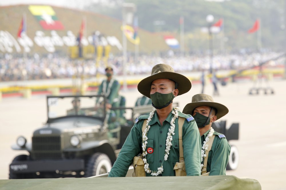 Protests in Myanmar as junta chief marks Armed Forces Day