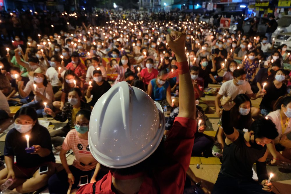 At least 4 people shot dead in Myanmar anti-coup protests