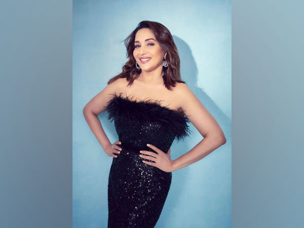 Madhuri Dixit looks ravishing in a stunning black outfit