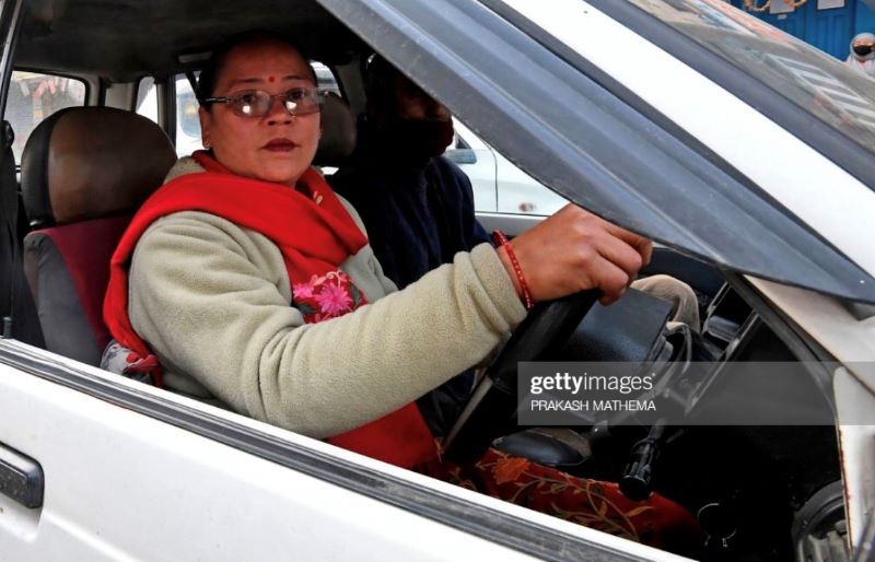 What it’s like to be a female taxi driver in Nepal