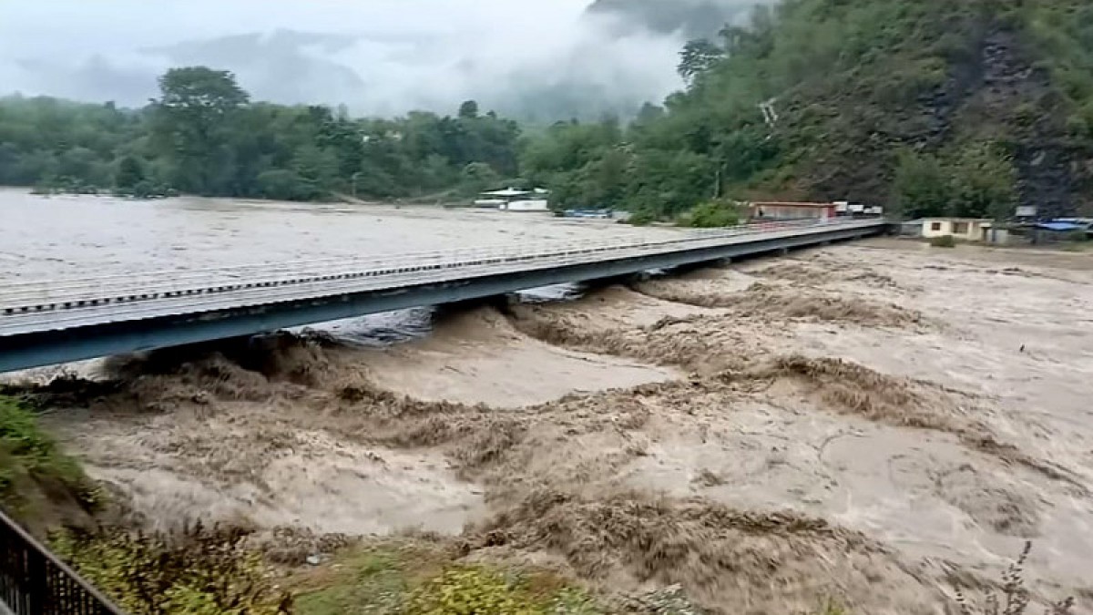 Karnali bridge swept away