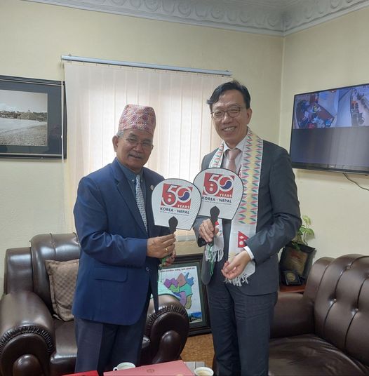 Ambassador Park Meets with Mayor Chiri Babu Maharjan of Lalitpur