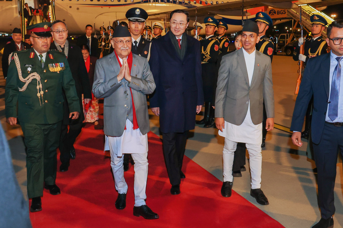 Prime Minister Oli in Beijing