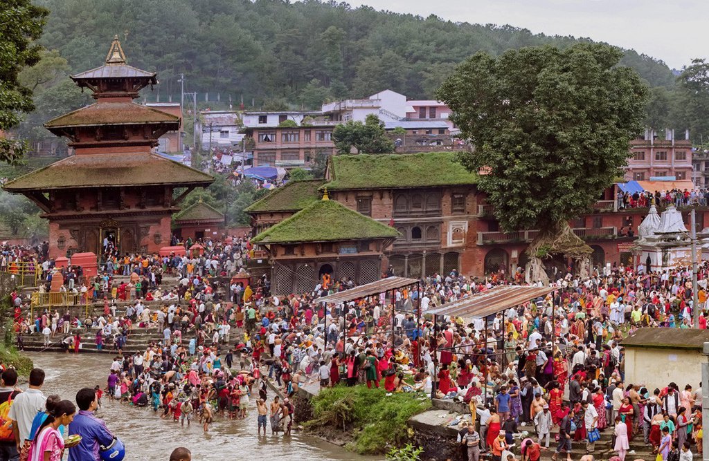 Devotees throng Gokarneshwor Temple on ‘Kushe Aunsi’