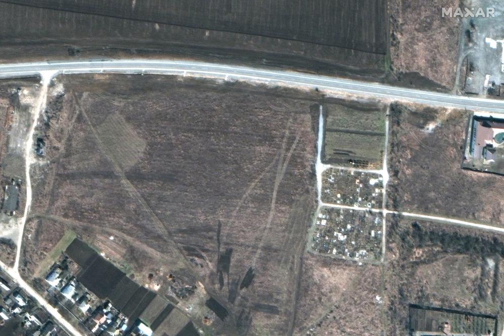 Satellite photos show possible mass graves near Mariupol