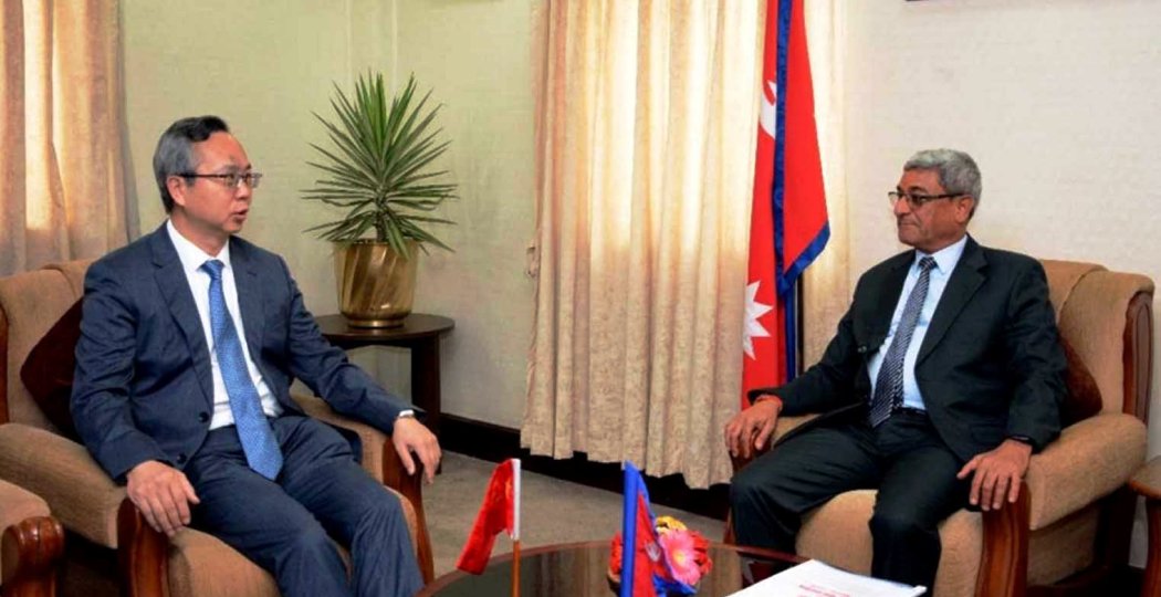 Chinese Ambassador calls on Home Minister Lekhak