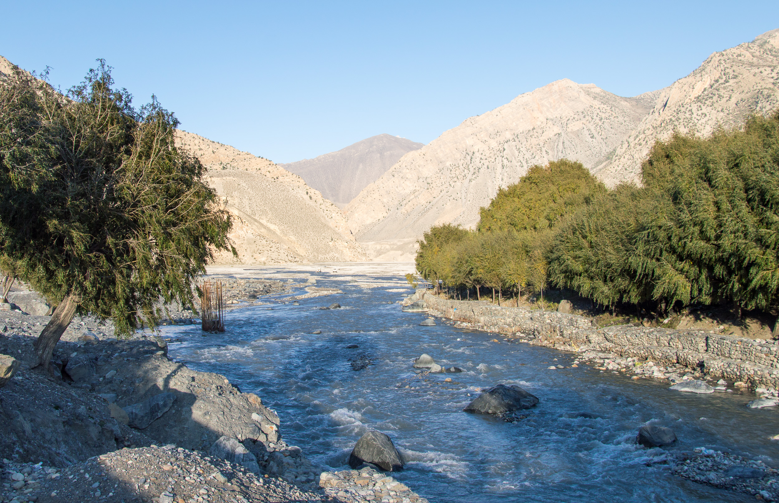 Kaligandaki  river under excavation