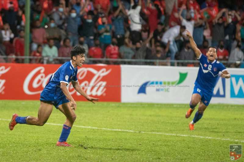 Some glimpses of Nepal Vs Maldives, SAAF Championship