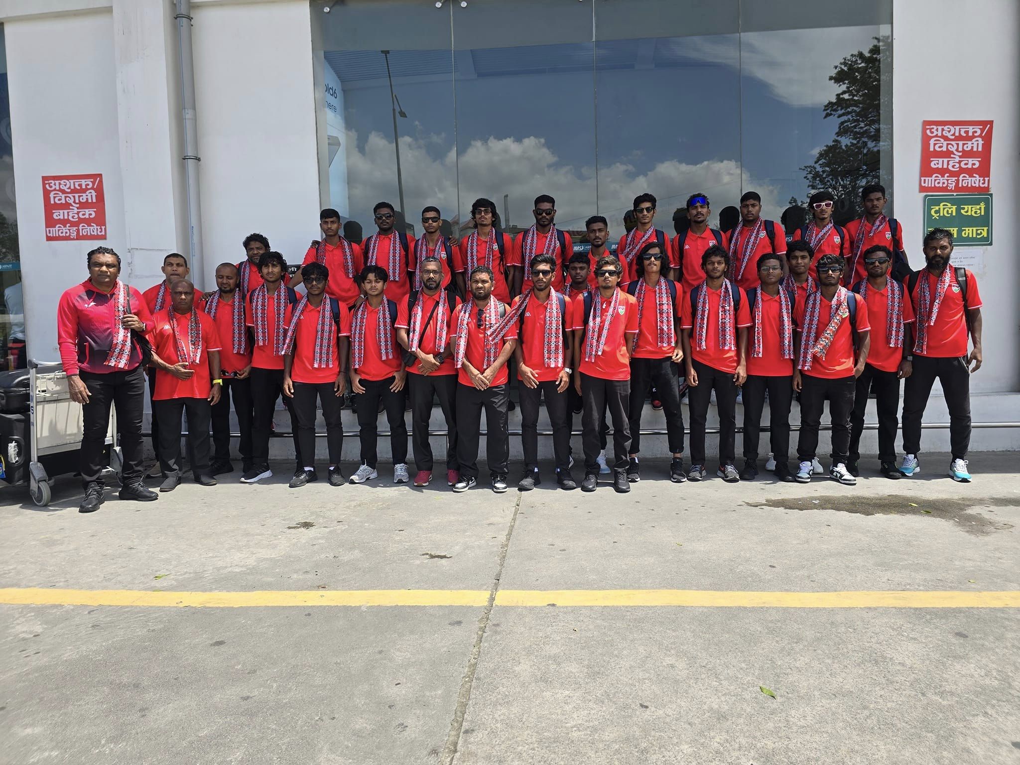 Participating team of  u20 SAFF Championship Football  started arriving