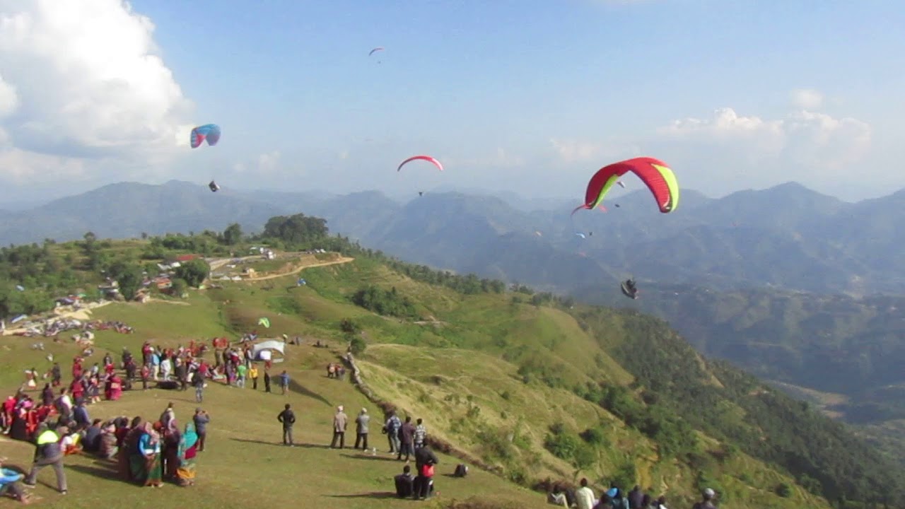 Paragliding test flight in Syangja successful