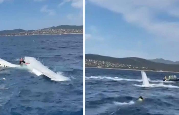 Pilot lands plane in sea after engine breakdown