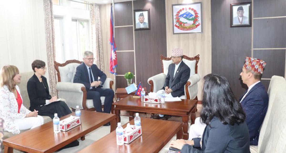 USG for peace operations calls on Defense Minister Khadka