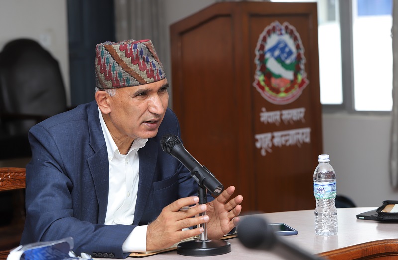 Minister Poudel urges authorities to stay prepared for natural disasters