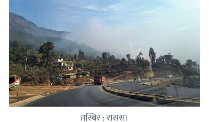 Muglin-Pokhara road: Blacktopping using asphalt technology starts in west section