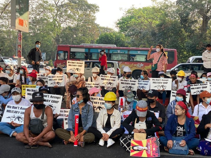 Protests swell after Myanmar junta raises spectre of force