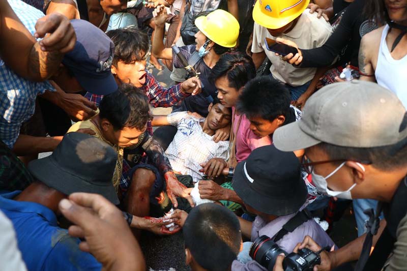 Martial law imposed in parts of Myanmar city as deaths rise